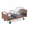 Кровать для лежачих больных электрическая MED-MOS DB-2B с поворот.креслом в правую сторону (коричневый)